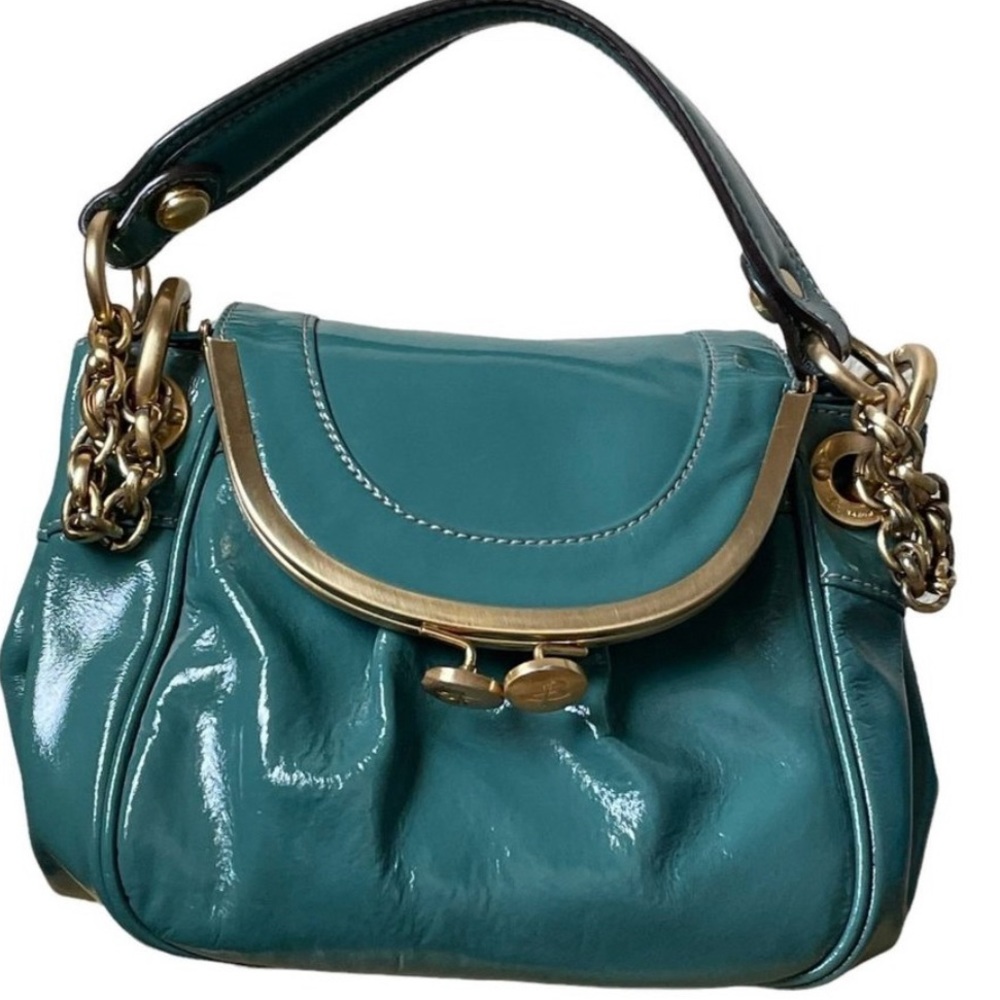 B.Makowsky Beautiful patent leather satchel very gently used, very colorful 😍